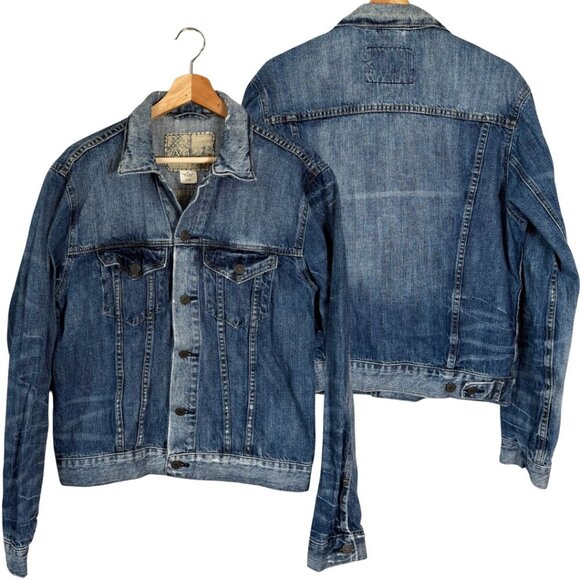 American Living Denim Jean Jacket Women's Medium Medium Wash Button Up Classic - Picture 1 of 11
